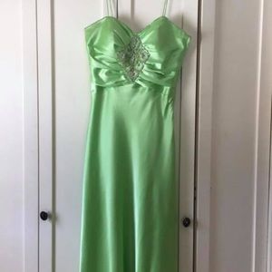 Light Green Floor Length Gown